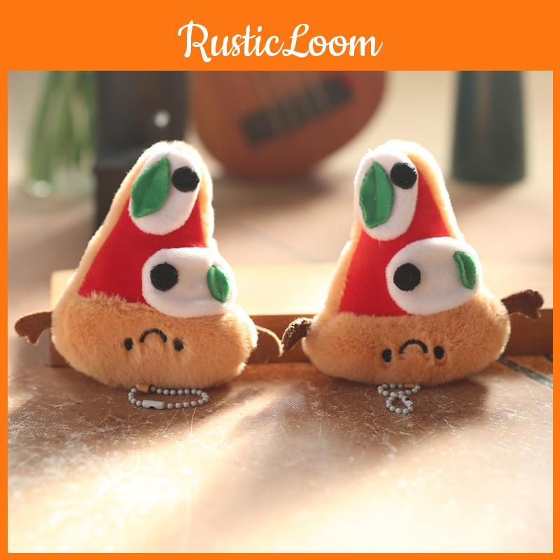 Plush Jellycat Pizza Toy Stuffed Keychain Backpack Decor With Plush Short