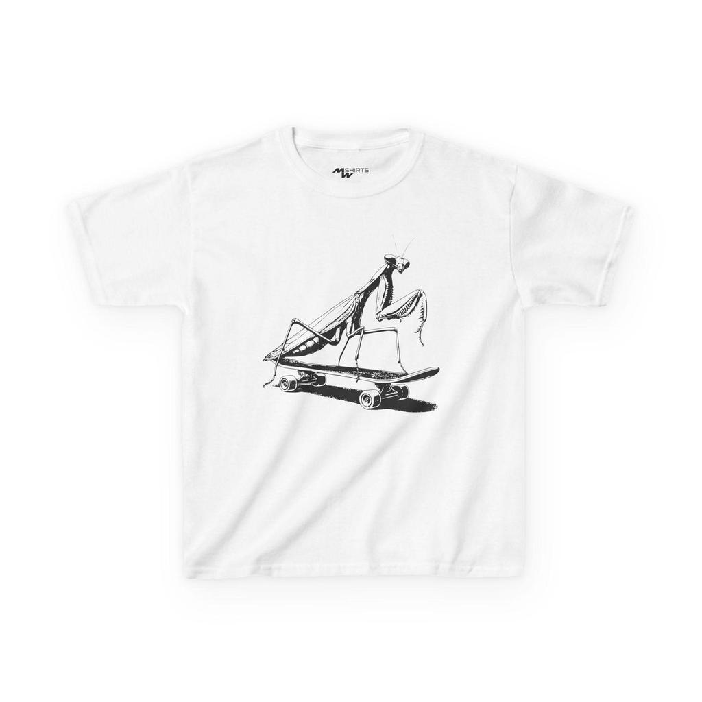 Skateboarding Bug Kids T-Shirt: Fun Graphic Tee for Young Skaters