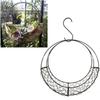 Metal Hanging Baskets Frames For Moon Shaped Wire Wreath Frame Indoor Hanging Basket Stand