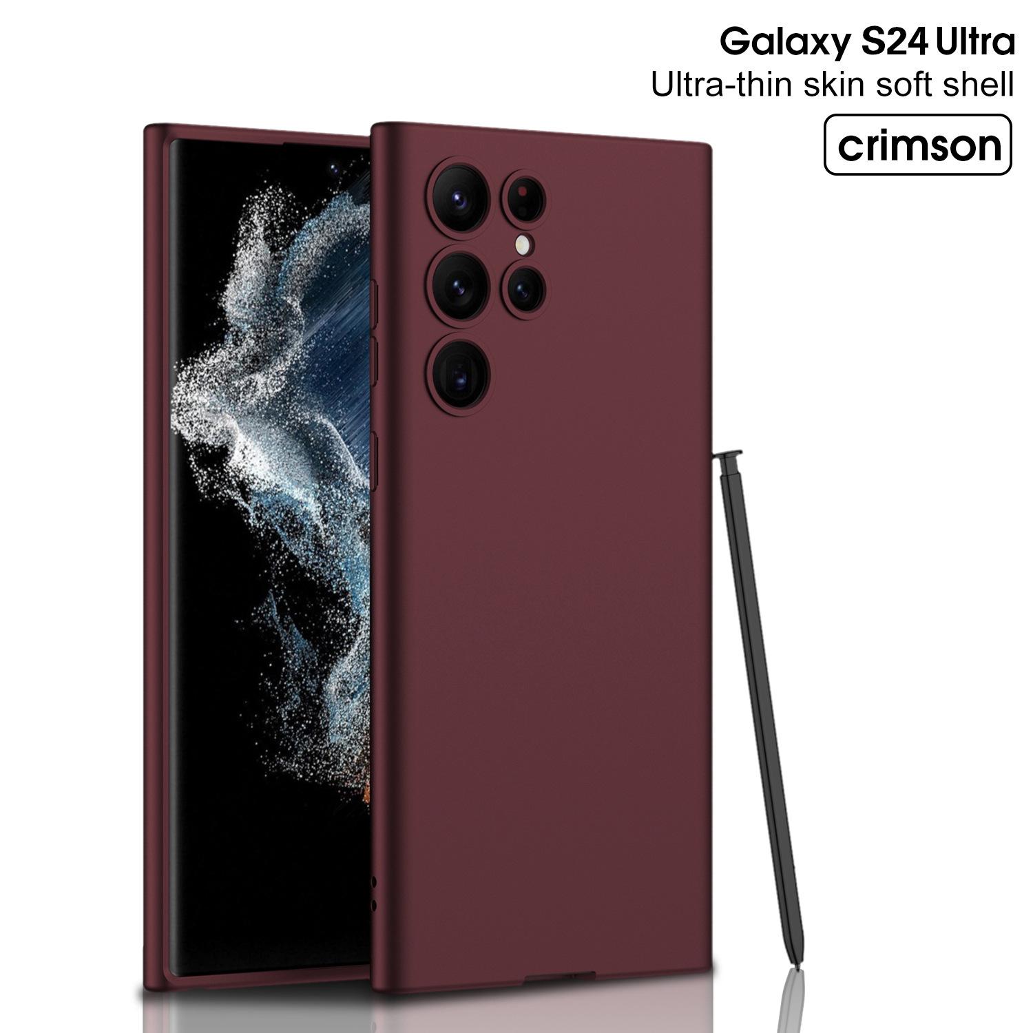 

Підходить для Samsung S24Ultra матова шкіра чохол для мобільного телефону S23PLUS ультратонкий ПК протиударний тонкий отвір S22 захисний чохол Samsung S23Ultra