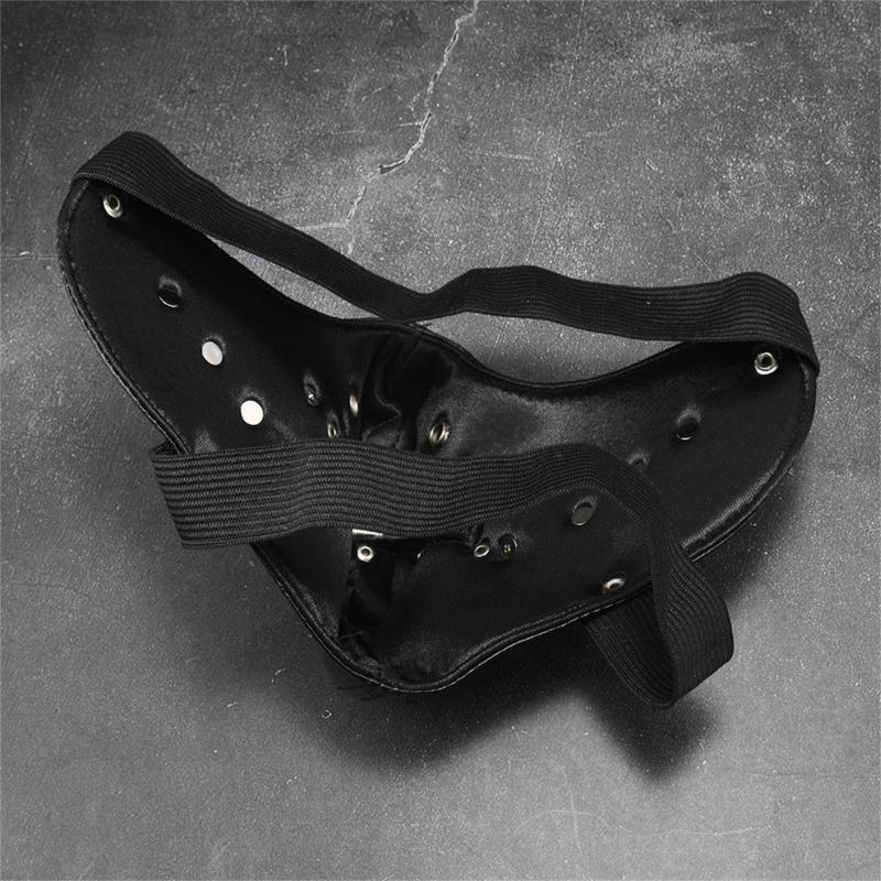 Dark Design Metallic Detail PU Wrist Protector Brace With Strong Inner Layer Gothic Concert Wrist Accessories