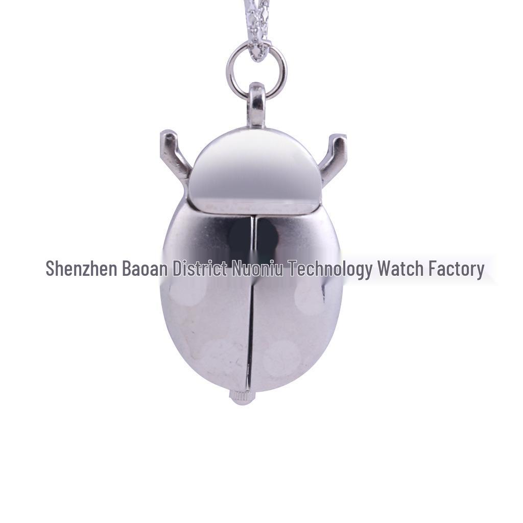 Ladybug Quartz Pocket Watch - Cute Animal Design, Multiple Colors Available