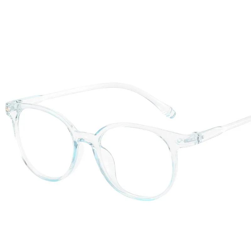 Transparent Round Frame Anti Blue Light Blocking Glasses Women Men Portable Computer Eyewear Optical Spectacle Eyeglasses