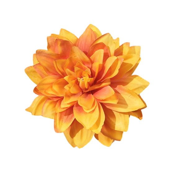 Látková květinová hlava pro řemesla Falešný hedvábný umělý květ hlavy jiřiny pro svatební párty Domácí dekorace na klobouk DIY věnec Scrapbooking