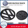 2026 Hete Voor VOLKSWAGEN VW Auto Voorgrille Embleem 137MM Achterklep Badge 115MM Zwart Auto logo Voor Volkswagen VW Golf 7 mk7