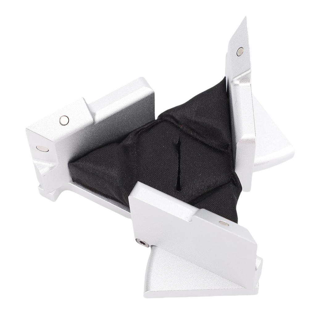 Boîte à bague cinétique Alliage d'aluminium Magnétique Pliante Étui à bijoux pour bague Support pour bague de fiançailles pour