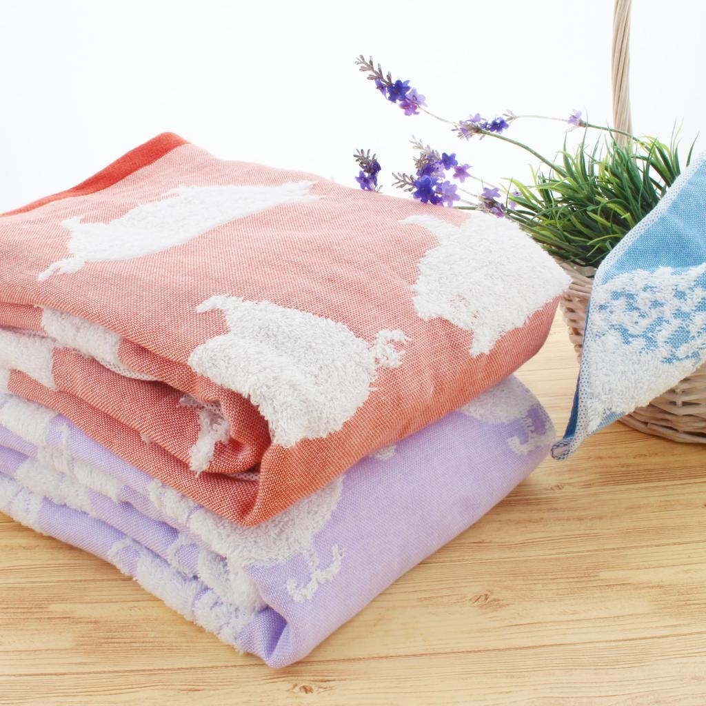 Top Factory Imabari Bath Soft and Smooth Imabari 60 X 120 Made In Purple Towel, Gauze, Towel, Whale, Approx. Cm, Japan,