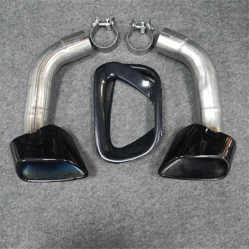Stainless Steel Square Tip Exhaust Cover for 08-13 BMW X5 E70