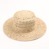Summer New Daily Leisure Lafite Straw Hat Hand-woven Flat-top Hollow Straw Hat Outdoor Sun Protection Straw Hat
