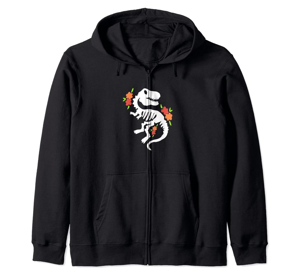 Flower dinosaur Zip hoodie fan.
