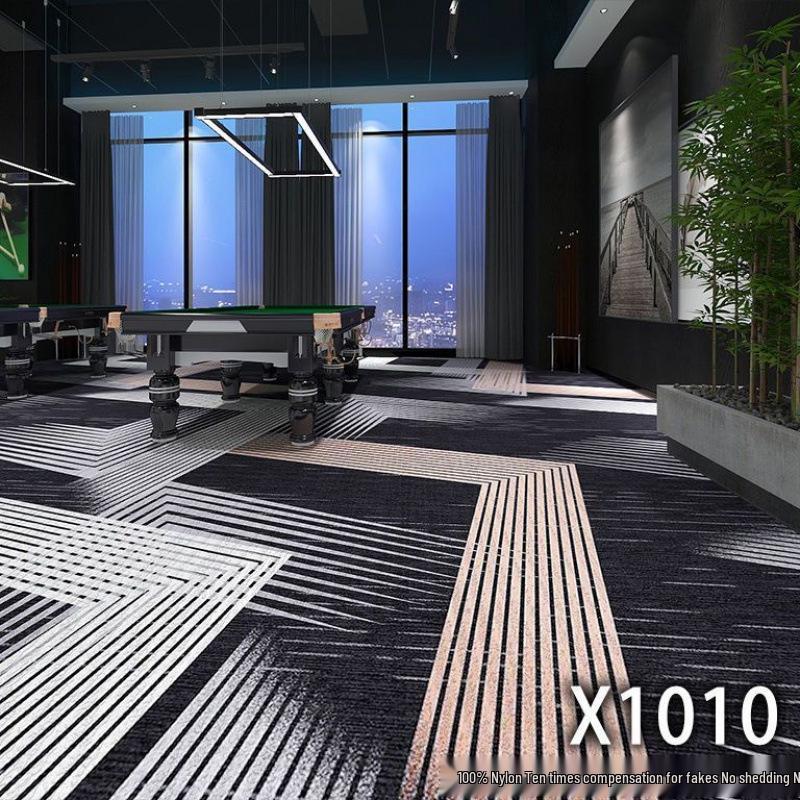 Billiard & Table Tennis Room Carpet - Full Coverage, Wear-Resistant, Flame Retardant, Soundproof