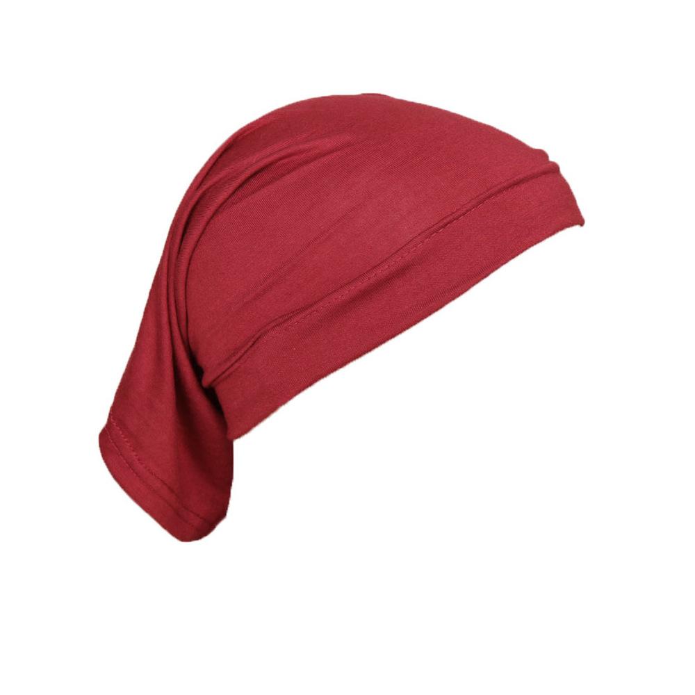 Ramadan Muslim Women Under Scarf Stretch Jersey Inner Hijabs Caps Round Front Under Hijab Cap Islamic Female Turban Bonnet