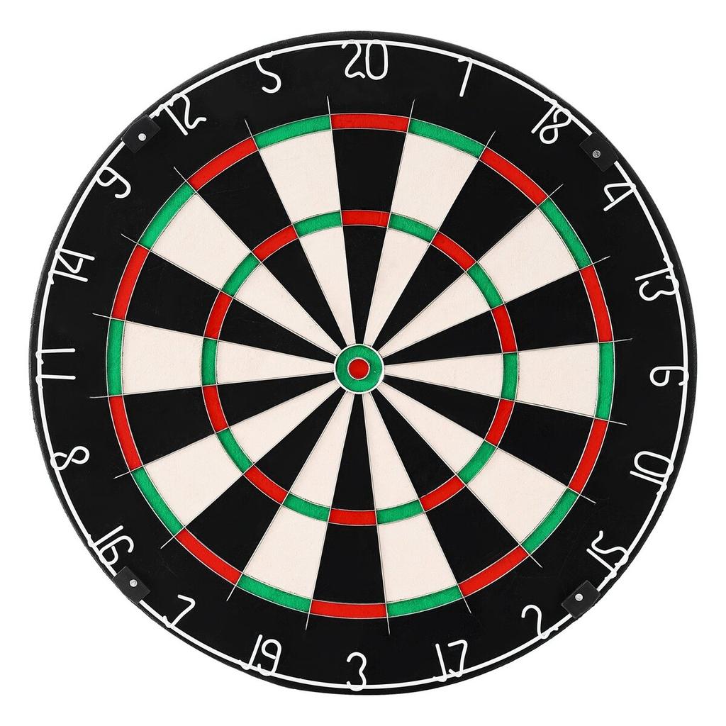 Dart Board, High-Grade Self-Healing Sisal Fiber Dartboard with Staple-Free Bullseye, Blade Wire & Rotating Number Ring, 450mm Professional Dartboard