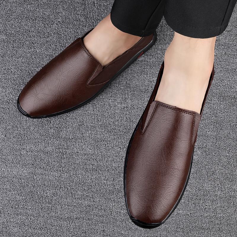 Men's Genuine Leather Casual Shoes, Breathable Soft-soled Office Casual Shoes, Men's Banquet Shoes, Men's Soft Leather Shoes