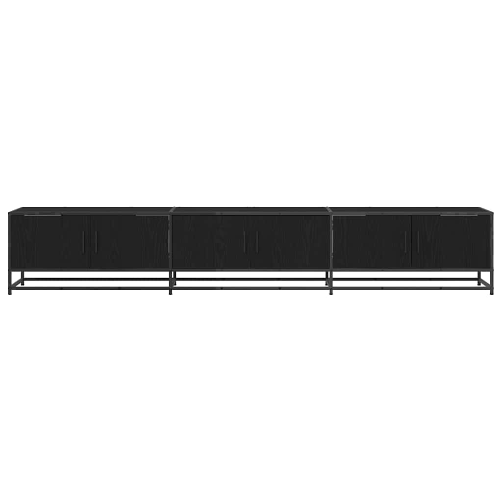 TV Units 2 Pcs Black Oak Effect 240 X 35 X 41 Cm