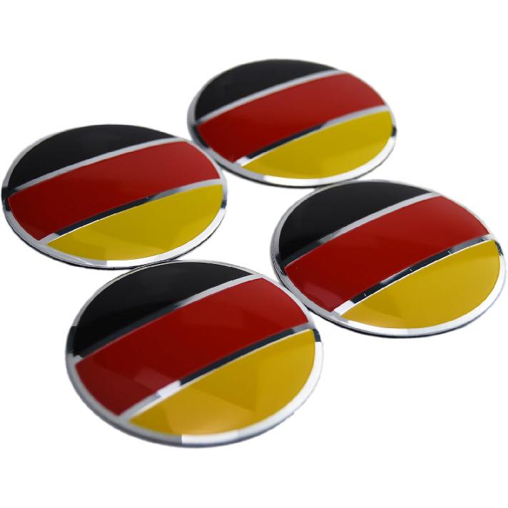 4X 56.5mm=2.24 Inches Black N Flag Wheel Hub Center Cap Emblems for Hub Center Cap US
