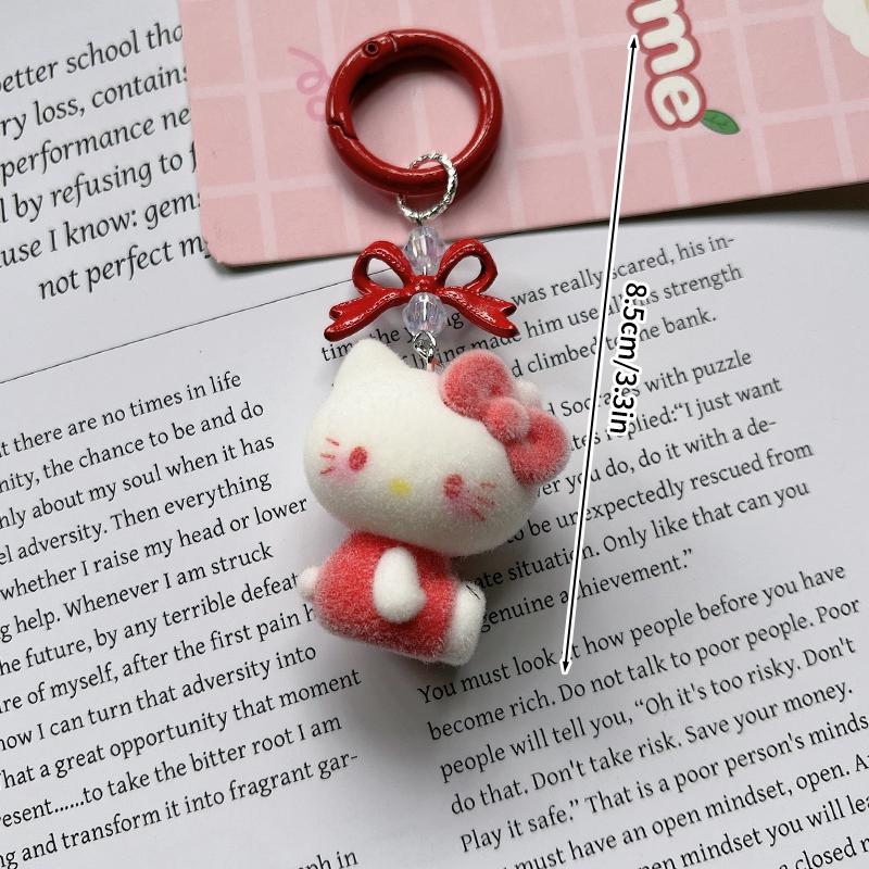 Sanrio Hello Kitty Keychains Cartoon Keyring Hanging Pendant for Backpack Charms on The Phone Bag Ornament Party Gift