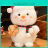 Christmas Santa Claus Snowman Penguin Sled Plush Doll Pendant Children Toy For Holiday Party Decor