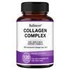 Complexo de Colágeno Tipo I III 3000 Mg Suplemento Alimentar, 120 Cápsulas Por Frasco