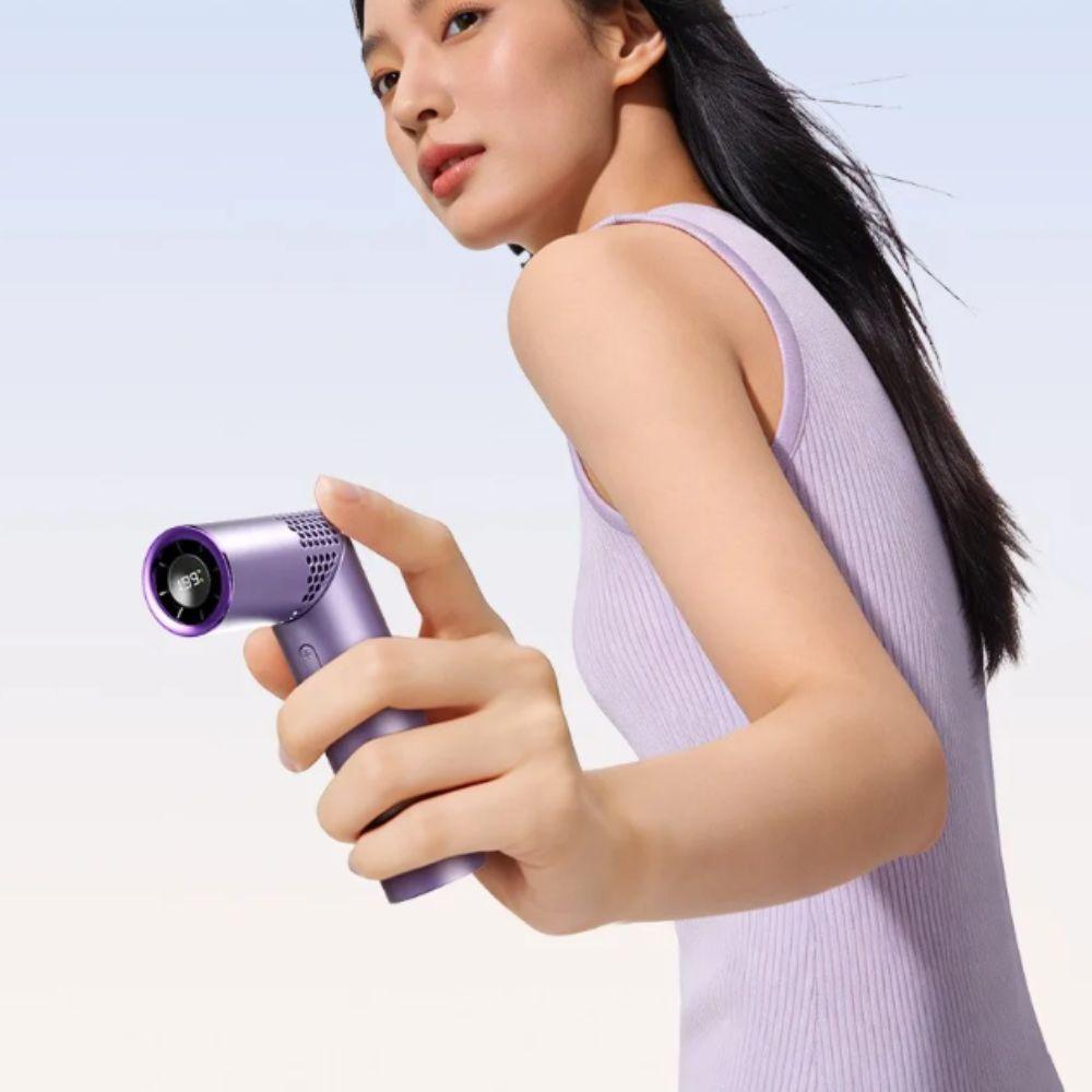 3000mAh Battery Mini Fan Digital Display Portable Fan High-Speed Turbofan  Outdoor Use