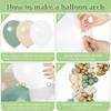 Sage Green Balloon Garland Arch Kit Olive Green White Sand Gold Confetti Balloon Wedding Bridal Shower Birthday Party Decoration