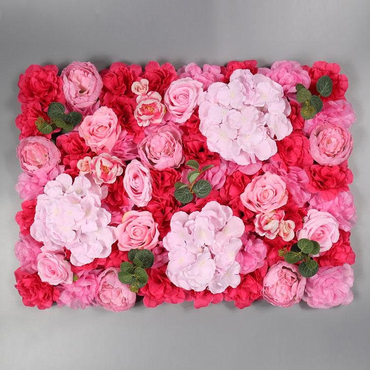 40*60cm Simulated Flower Wall Plant Background Wall Simulated Artificial  Flower Wall Decoration Indoor Scenery Wedding Roses