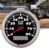 Akozon Pointer Digital Tachometer Waterproof Red LED Backlight Gauge 8000 RPM /24V Marine Hour
