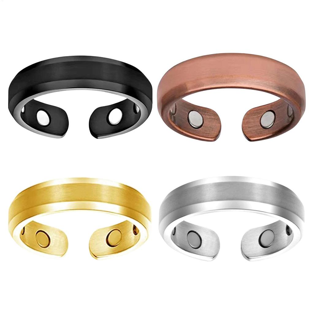 Woman Fashion Slimming Healthcare Fat Burning Weight Loss Ring New Resizeable Magnetic Ring For Men Women Gift Opening Design