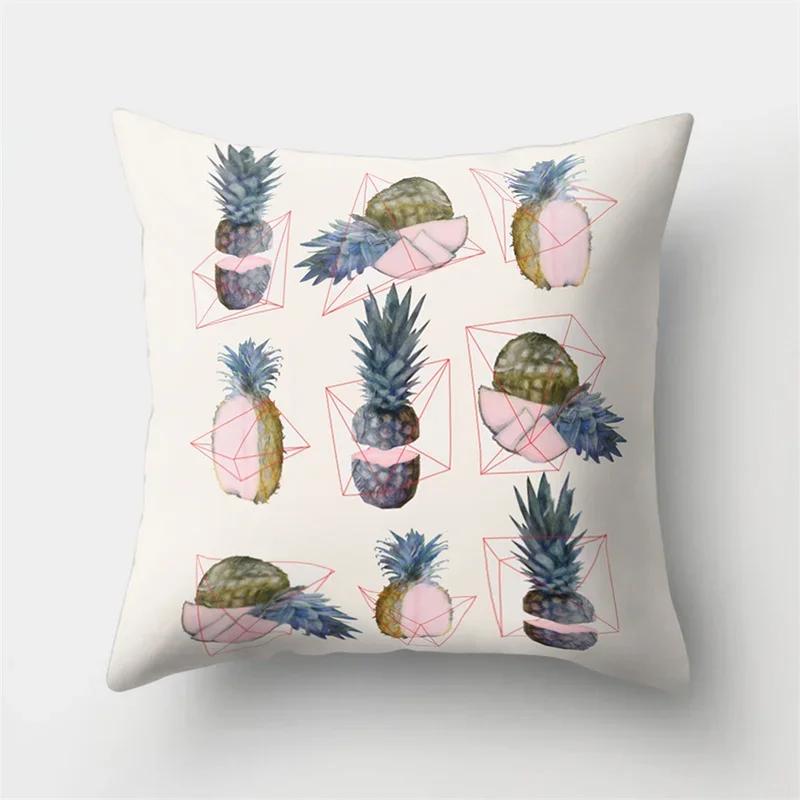 Creative Cartoon Pineapple Fruit Art Bedroom Sofa Car Waist Cushion Pillowcase Home Decoration