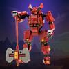 MyBuild Rita 5028 Rote Rüstung Mech Kampfbeil Sammlerbaustein Set Alter Sci-Fi - 14+