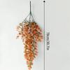 2pcs Artificial Hanging Fall Plants Faux Greenery Decor Low-Maintenance Seasonal Display for Home Porch Garden Patio Outdoor Decoration