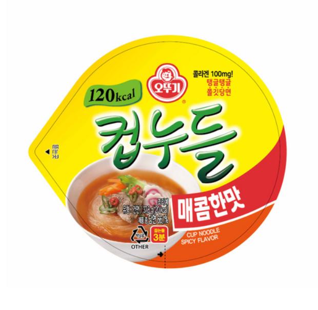 Otoki Cup Noodle Spicy Korean Low-Calorie Ramen 37.8g x 6 Packs