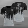 Men American Football 3D Print Sports T-shirt Red White Gradient Drip Paint Graphic Short Sleeve Quick Dry Breathable Fan Jersey Tops