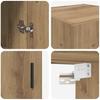 Wall Mounted Cabinet Artisan Oak 34.5 x 34 x 90 cm