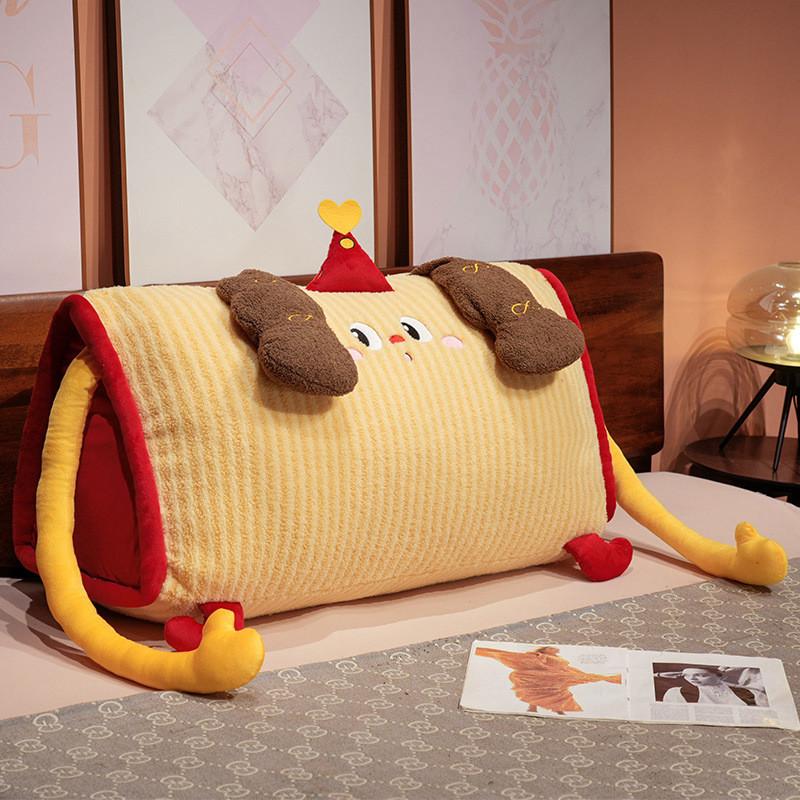 Cartoon Toy Plush Soft Cushion Cover With Washable Insert For Bed Sofa Decor