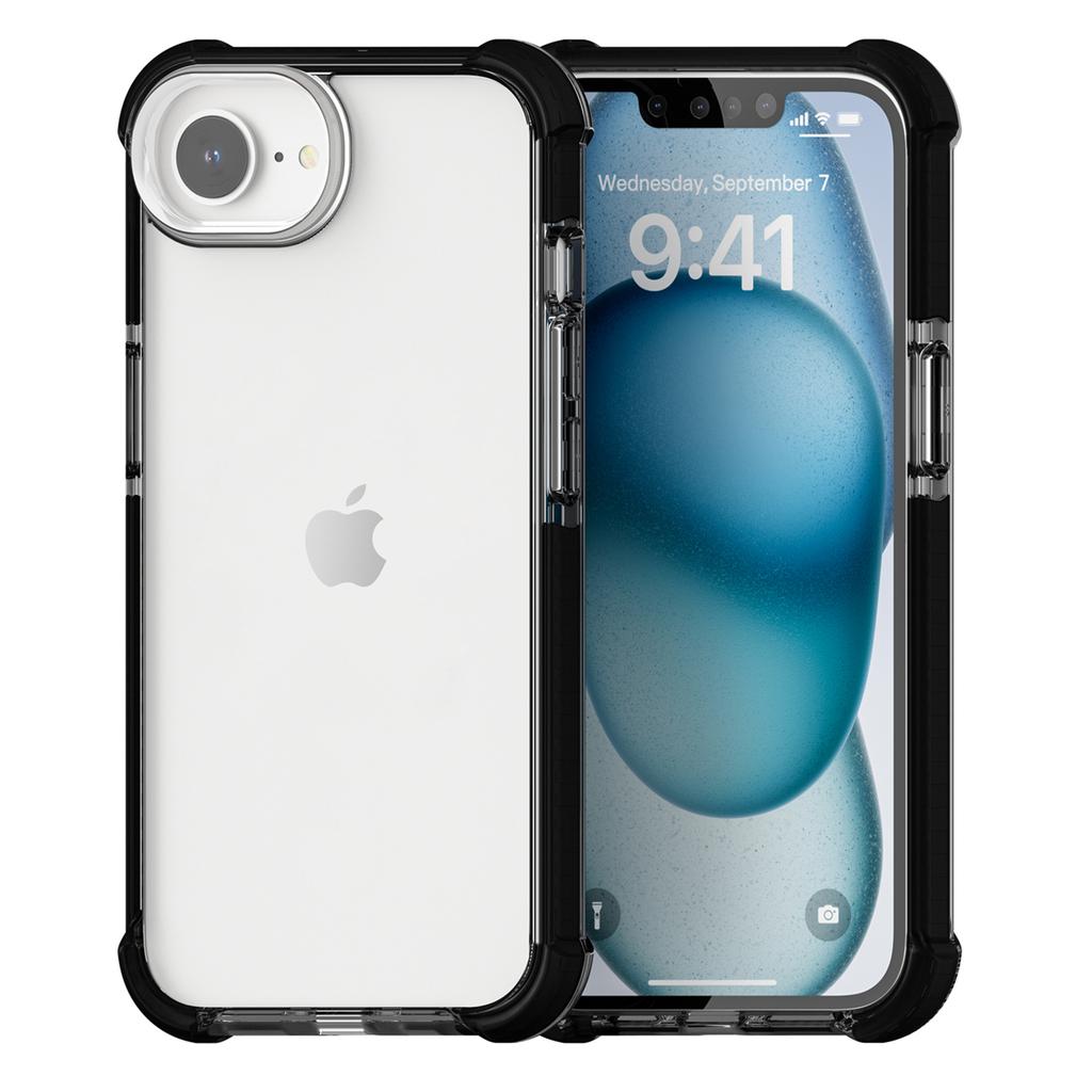 Für iPhone 16e Hülle 3-in-1 Sturzschutz TPU+TPE+Acryl Handyhülle