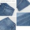 Womens High Waisted Jeans Flare Stretch Boyfriend Bootcut Casual Denim Pants Cat's Whiskers Stretch Wide Leg Women's Trousers