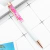 1 Pcs Flower Ballpoint Pen Metal Office School Stationery Gift Cute Clip Pens Pencils Writing Supplies