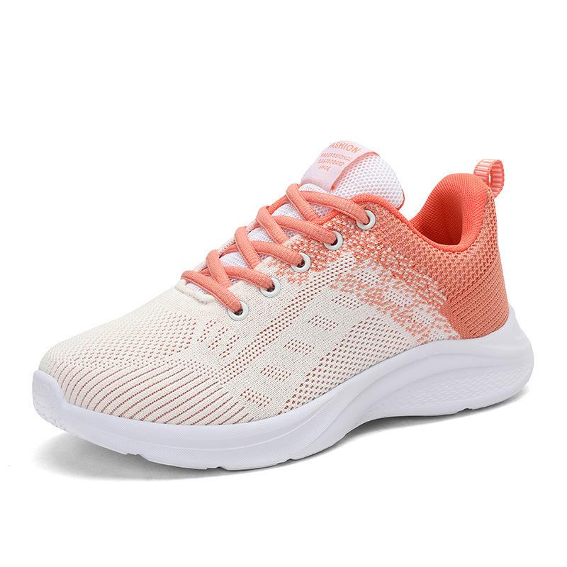 Ultra-light mesh sports sub, new soft-soled breathable running shoes, women's flat-soled non-slip casual shoes