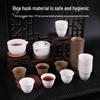 ZISIZ Rice Husk Disposable Kung Fu Teacup