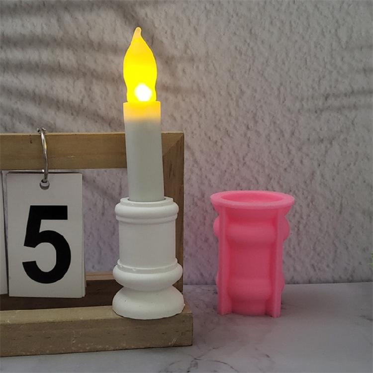 Long Poles Candle Holder Molds Epoxy Resin Moulds Handmade Candlestick Silicone Molds for Table Decorations