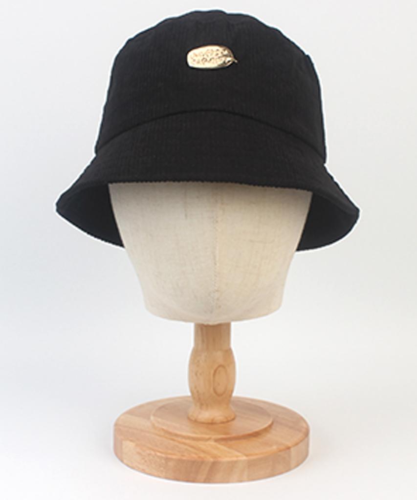 Yunibeosyeolkemiseuteuli Corduroy Bubble Black Bucket Hat