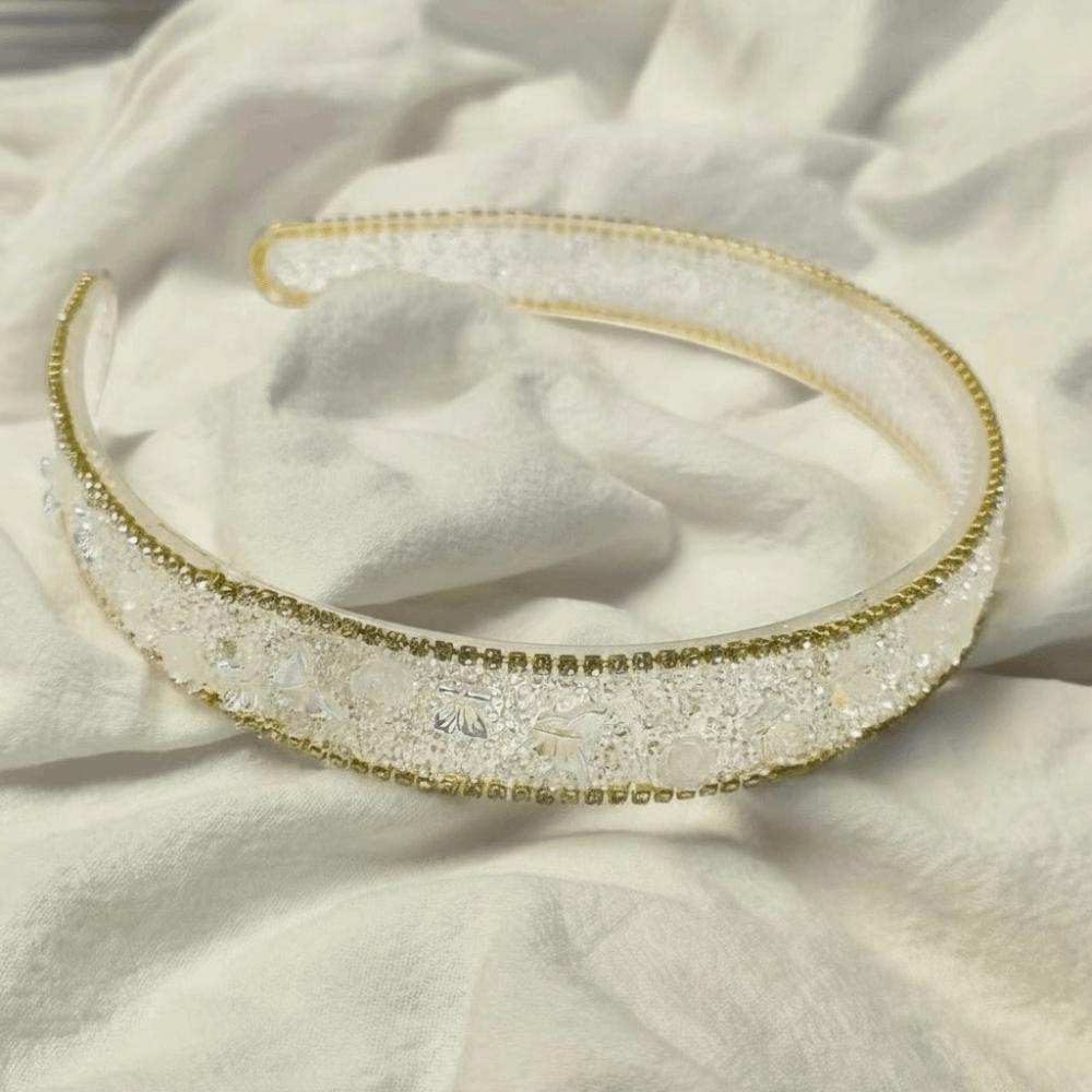 Elegant Crystal Headband Luxurious Rhinestone Hair Hoop Butterfly Hairband Girls