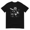 Cat Tshirt Drum Player Tee Kitty Cats Lover Pet T-Shirt Unisex Design
