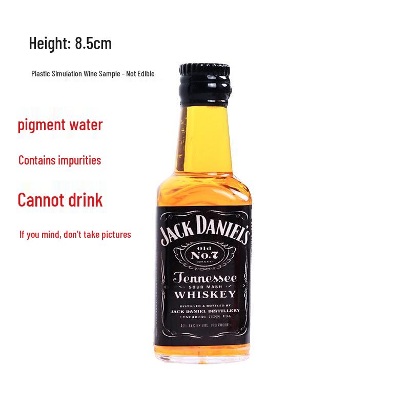 Godlike Dad Birthday Cake Decor: Mini Liquor Bottle Figurine and Plastic Drink Companion Accessories