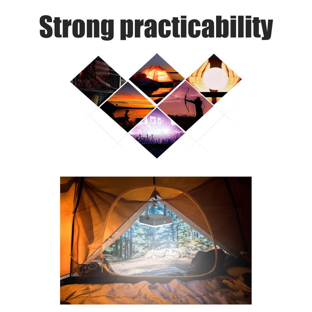 Outdoor Camping Light Waterproof Led Tent Light Built in Magnet Dual Charging Mode Emergency Light