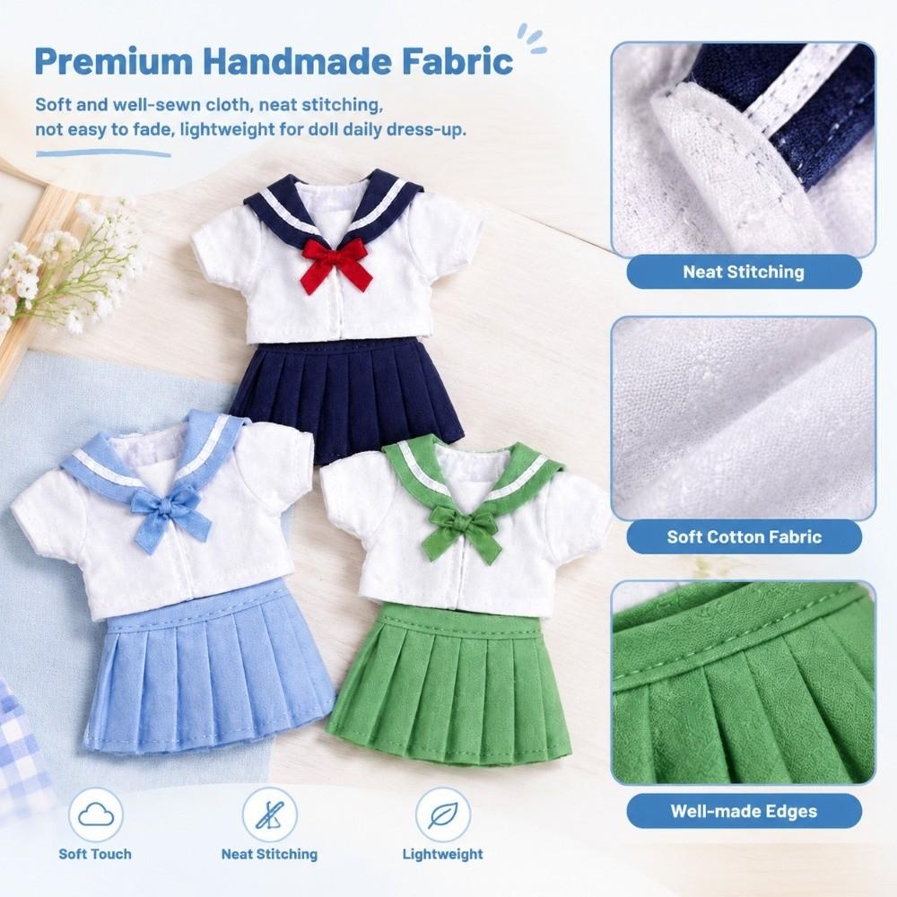 Multicolors JK Pleated Skirt Clothes Cute JK Uniform for OB11 Doll/For 1/12 BJD Doll