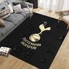 Spurs Flannel Printed Carpet, Home Sofa Decoration for Living Room & Bedroom, Non‑Slip Play Flannel Floor Mat for Game Room