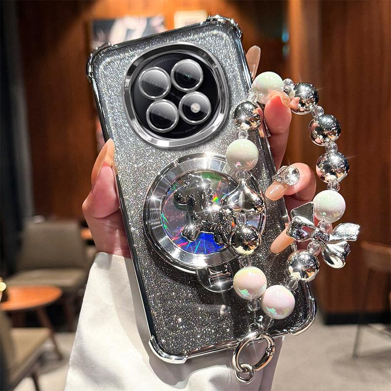 2026 New Year's model is suitable for Redmi note15 mobile phone case note14Pro + money soon rotating gyro bracket