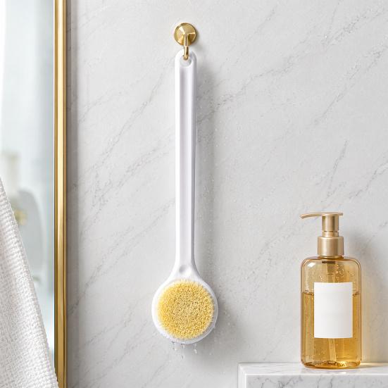 2 Pcs Back Scrubber for Shower Bath Brush with Long Handle Nylon Bristles Body